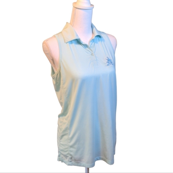 Ping Tops - PING Golf Polo Oak Crest SLEEVELESS WOMENS SZ Large